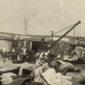 Photograph: Scene of destruction in or near Yokohama