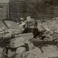 Photograph: Scene of destruction in or near Yokohama