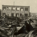 Photograph: Scene of destruction in or near Yokohama