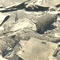 Photograph: Dead bodies in the ruins of Tokyo