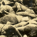 Photograph: Dead bodies at the site of the Honjo Clothing Depot 